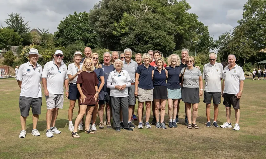 Belgian cyclists try their hand at bowls during Hailsham visit - Hailsham Newspaper
