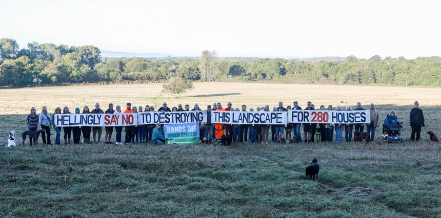 Hellingly villagers protest against plans for 280 homes - Hailsham Newspaper