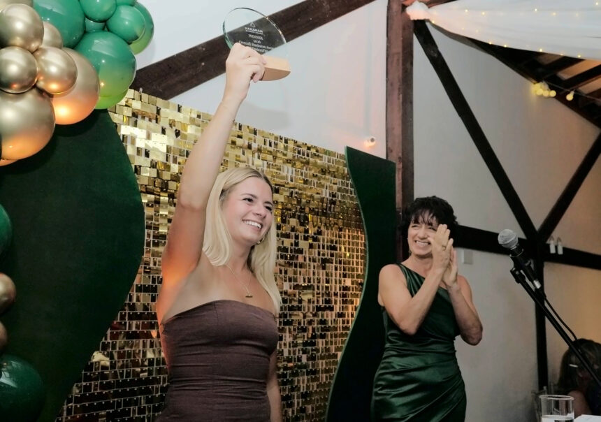 MissionFit receiving Overall Business Award