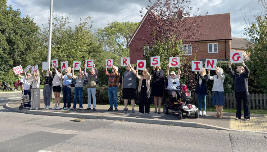 Parents stage Amberstone Road protest after schoolgirls injured - Hailsham Newspaper