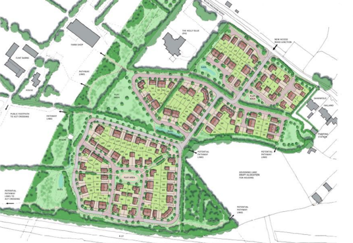 120 homes at Sharnfold Farm granted outline planning permission - Hailsham News. Free Community Newspaper