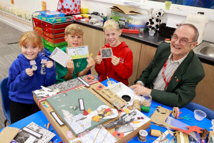 Langney school pupils honour local war hero with mural - Hailsham Newspaper